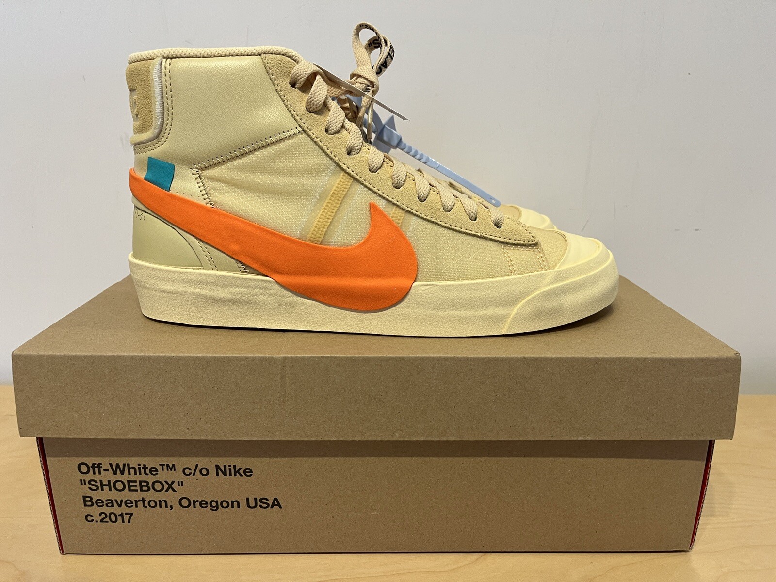 OFF WHITE X NIKE NIKE X OFF WHITE BLAZER HALLOW'S EVE UK 7 US 8 NUOVO ORIGINALE TUTTO