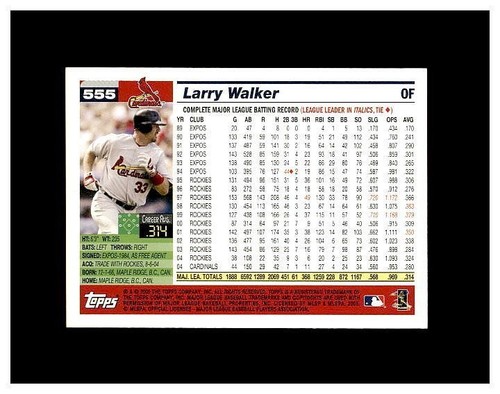 LARRY WALKER YOU PICK SEE SCANS OF EVERY CARD RC, INSERTS HIGH GRADE CARDS - Picture 313 of 463