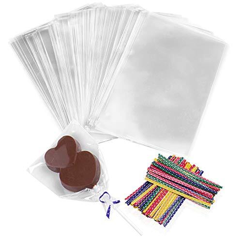 4 x 6 Zoll Leckerlibeutel Cellobeutel Zellophantüten 300 Stück Cake Pop Leckerli Zelle... - Bild 1 von 7