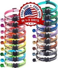Collares reflectantes de identificaci n para gatos con campana nailon ajustable