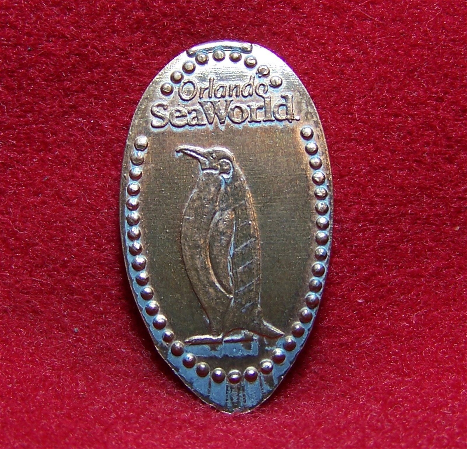 Penguin from Orlando SeaWorld CuZn souvenir elongated penny eBay