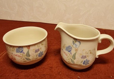 Poole Springtime Milk Jug and Sugar Bowl