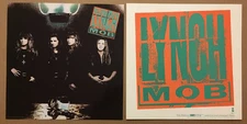 Dokken George LYNCH MOB Rare DOUBLE SIDE PROMO POSTER FLAT of 1992 CD MINT 12x12
