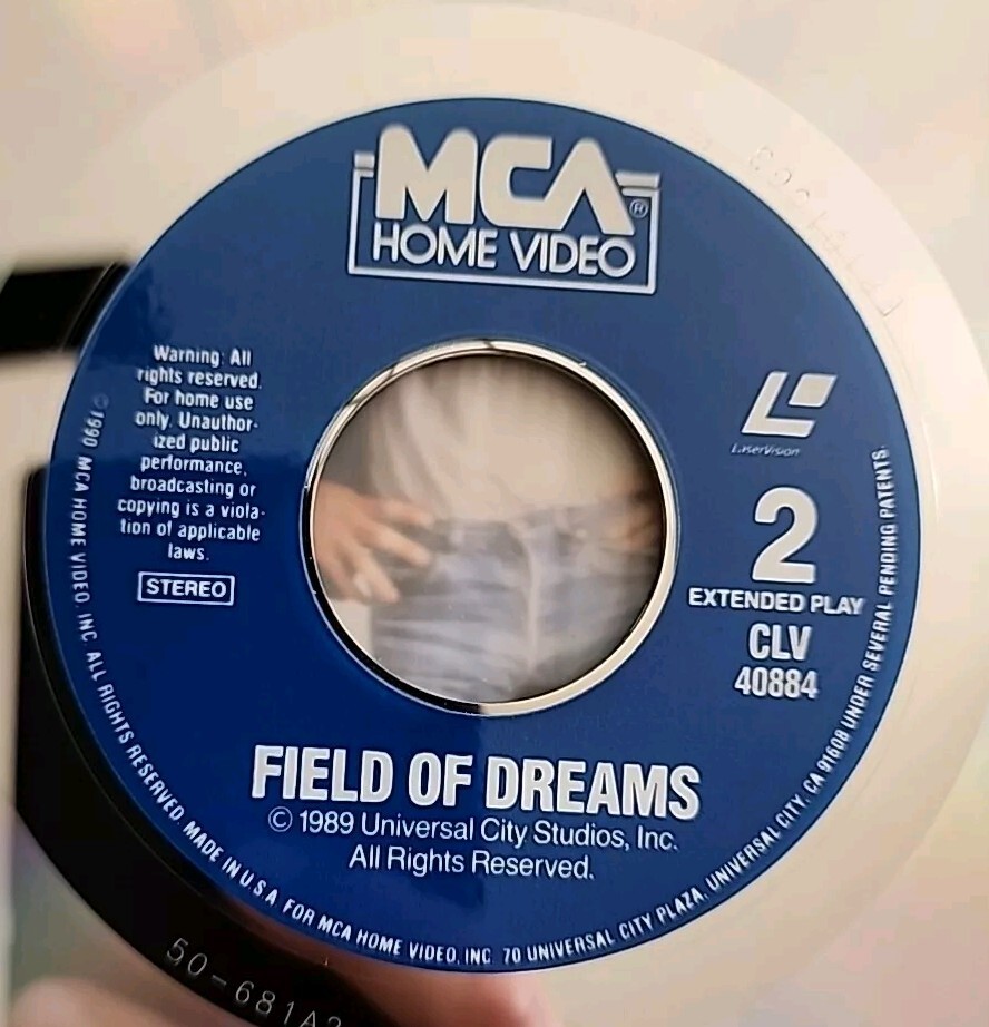 Field of Dreams Laserdisc 1989 LD 1990 Stereo Kevin Costner