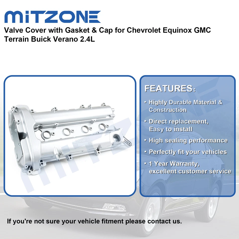 Cubierta de válvula con junta y tapa para Chevrolet Equinox GMC Terrain Buick Verano 2,4 L Foto 2 de 4