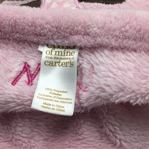 Child Of Mine Wish Pink Monkey Baby Blanket Carters - Picture 3 of 5