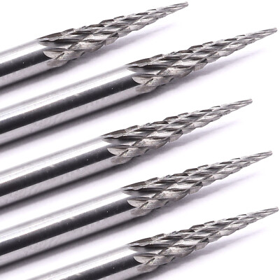 5x HM Schaftfräser 0,5 - 3mm Frässtifte Fräser Gravur für Dremel Proxxon Zubehör