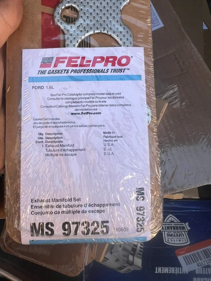 Juego de juntas de colector de escape Fel-Pro MS 97325 para Ford Fiesta 11-19 1,6 L-L4 Foto 2 de 2