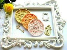 6 Face pads Cotton sponges Makeup remover pads Face rounds Crochet scrubbies