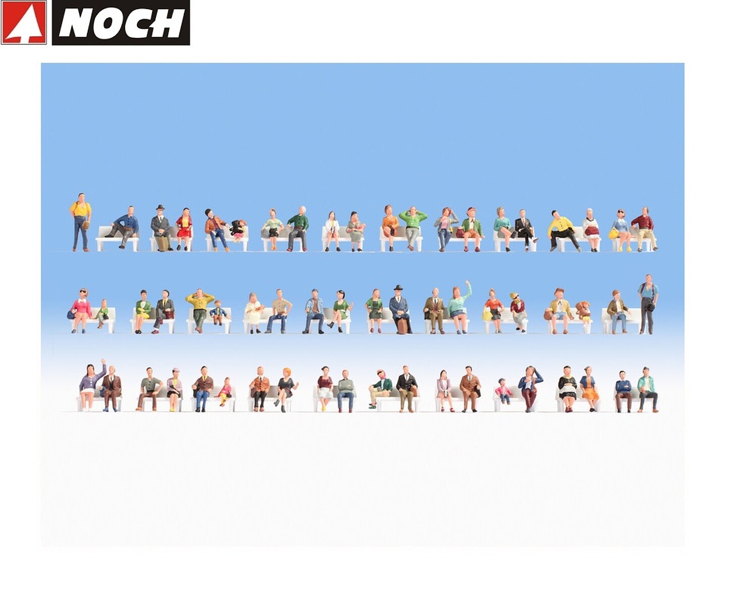 Encore 37071 Mega-Spar-Set ""Assis"" échelle N NEUF EMBALLAGE D'ORIGINE figurines - Image 2