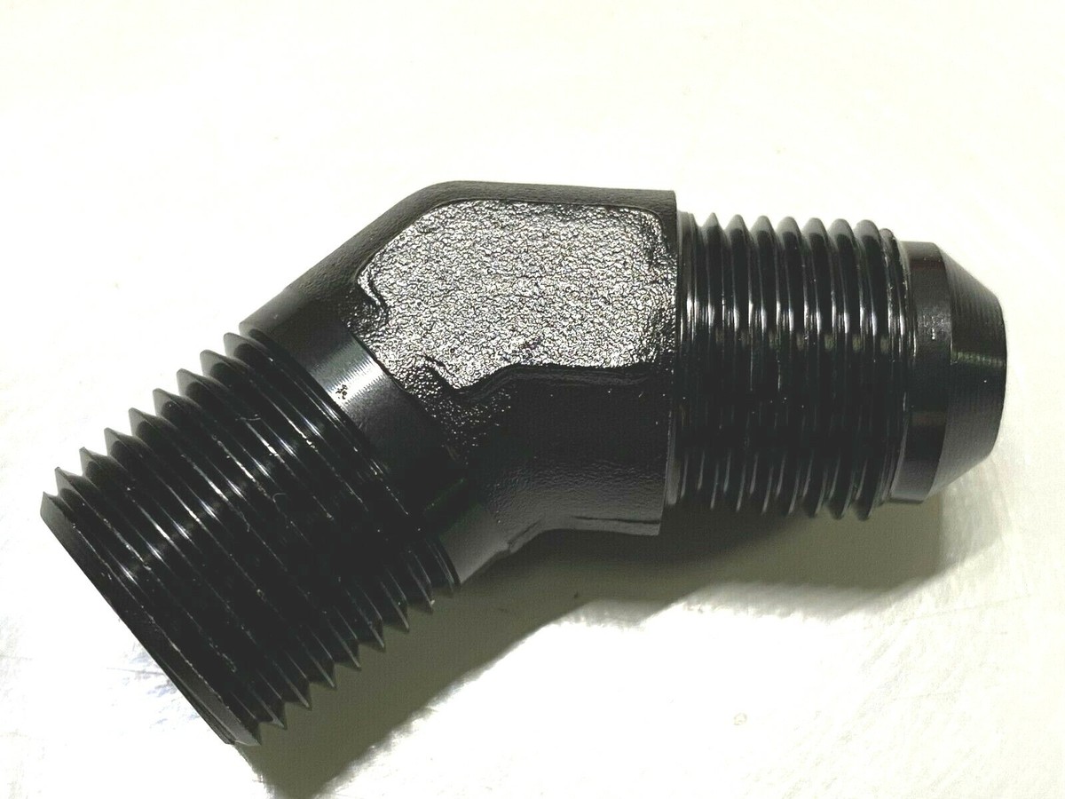 Fragola 45-Degree Adapter Fitting #12 x 3/4 MPT Black 482312-BL Fragola 45-Degree Adapter Fitting #12 x 3/4 MPT Black 482312-BL