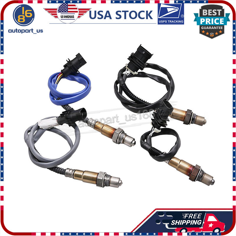 4PCS Upstream&Down Oxygen O2 Sensors For 14-20 Maserati Levante Ghibli 3.0L 3.8L