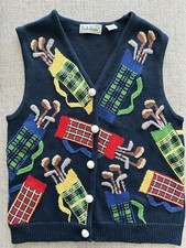 Belle Pointe Sweater Vest Golf Vtg
