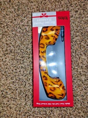 Totes For Her Retro Phone Handset Compatible with Most Devices Cheetah Design