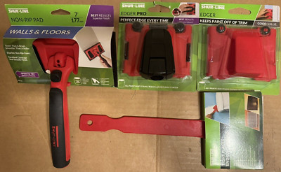 SHUR-LINE EDGER-Keeps Paint Off Trim+ 3- Bonus Shur-Line Paint Pad Tools