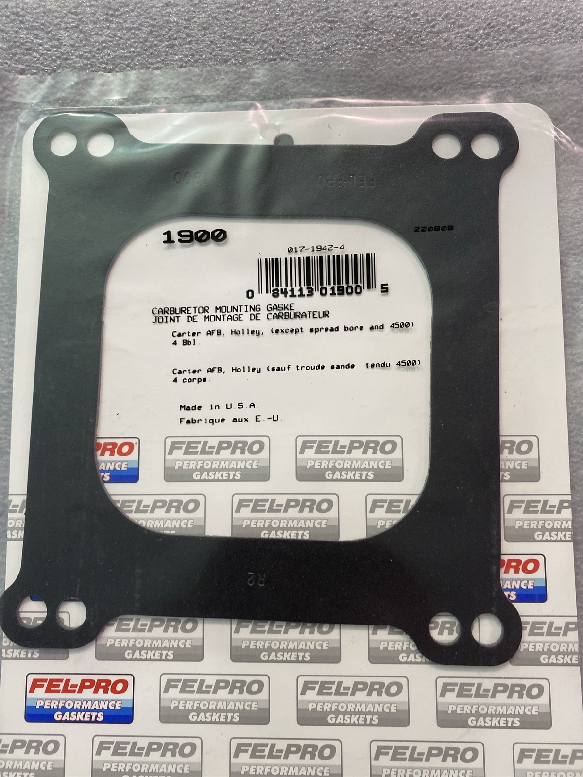 FELPRO 1900 CARBURETOR MOUNTING GASKET Lot of 5 eBay