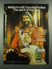 1982 Wolfschmidt Vodka Ad - The Spirit