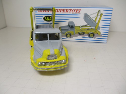 RARE FRENCH DINKY SUPERTOYS #38A-F RESTORED UNIC MULTI-BUCKET TRUCK REPRO BOX NM - Picture 10 of 15