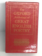 The Oxford Anthlogy of Great English Poetry 2xHardback Book in Case - Good (15)