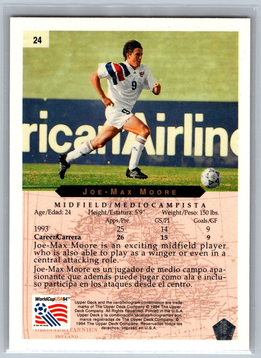 1994 Upper Deck World Cup USA 94 Joe-Max Moore #24 Soccer Card | eBay