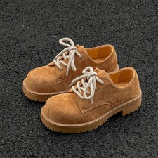 British Style Mens Round Toe Platform Thick Soled Casual Dress Business Shoes Sz