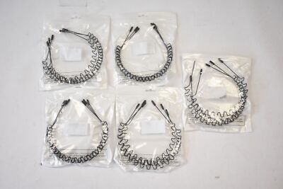 Lot Of 20 Willbond Unisex Hair Band Sports Metal Headband Spring Wave Non Slip