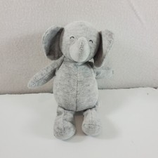 Carter's Precious Firsts Gray Elephant Rattle Plush Stuffed Animal Toy