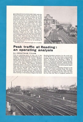 Eisenbahnzeitschriftenauszug 1962 - Spitzenverkehr beim Lesen - Probleme & Kritik