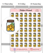 Saving Jar Icon Planner Sticker, Budgeting Sticker, Calendar & Journal Sticker
