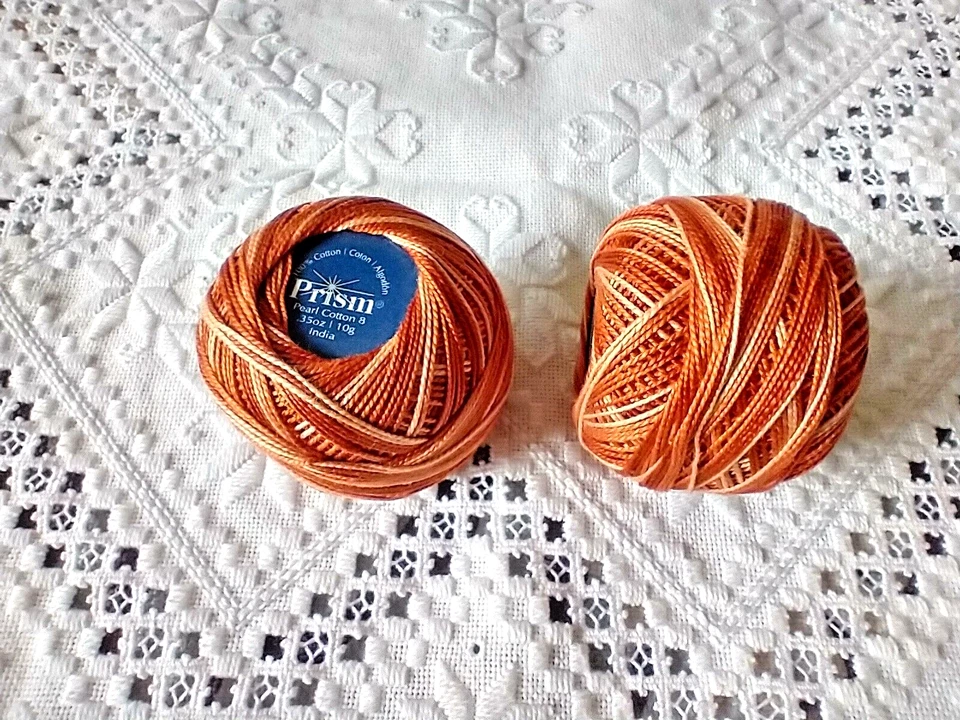 2Pcs DMC Pearl/Perle Cotton Size #8 Thread Ball 10g 100% Cotton VARIEGATED BROWN - Image 3 of 4