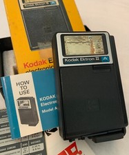 Kodak Ektron II Model A Electronic Camera Flash Unit box all papers Vintage USA