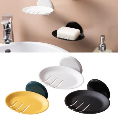 Wall Hanging Soap Dish Suction Cup Soap Holder Quality Soap Box Bathroom