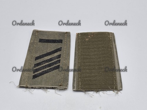 BUNDESWEHR - RANGSCHLAUFEN HEER SCHWARZ AUF OLIV - DIENSTGRAD WÄHLBAR - KLETT! - Picture 30 of 83