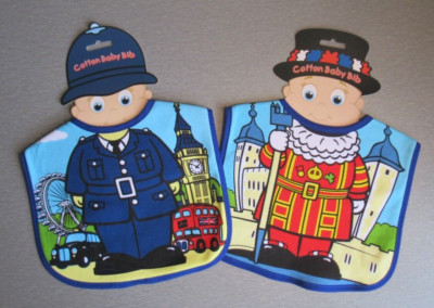 London Design Baby Lätzchen - Polizist & Gardist Designs 100% Baumwolle waschbar