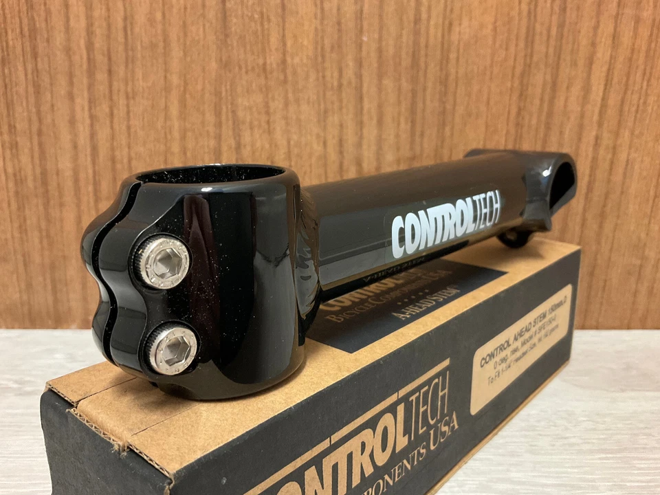 NOS Vintage CONTROLTECH USA oldschool AHEAD stem 150 1 1/4"-1 1/8"-0 deg bl edit - Bild 3 von 4