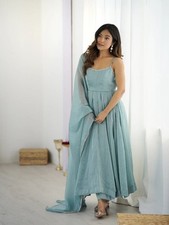 Indian Bollywood Anarkali Salwar Gown Designer Kameez Pakistani Dress Suit Party