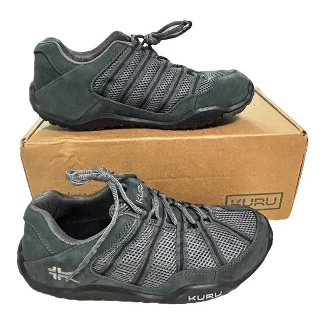 KURU Chicane Shoes Mens Size 10 Wide Gray Mesh Trail Walking Sneakers Comfort