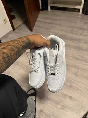 Nike Air Force 1 Low Top Herren Sneaker Weiß, Schnürung, Freizeit/Walking