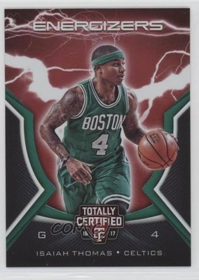 2016-17 Panini Totally Certified Energizers Red 91/199 Isaiah Thomas #4 3t2