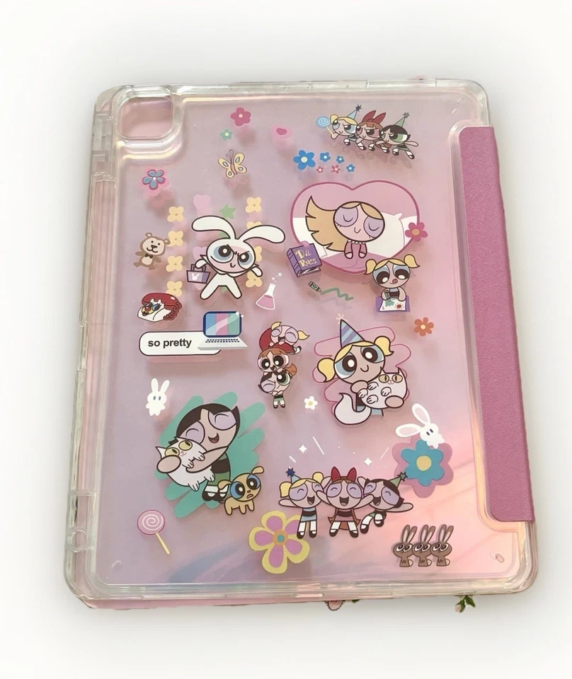 iPad Pro 12.9” Case Cover Powerpuff Girls Fits 2018 / 2020 / 2021 / 2022 Gifts - Image 2 of 4