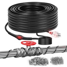 110FT Heat Tape for Water Pipes -40 F Deicing Cable Roof Gutter Pipe Freeze Prot