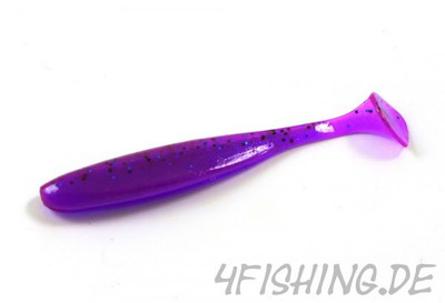 KEITECH Easy Shiner CHAMELEON / BLACK & BLUE FLK in 3'' - aromatisierter Topgummi