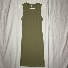 Nine West Sage Sleeveless Ribbed Knit Midi Dress Sz XS Brand New With Tag. A170