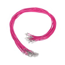 20Pcs Waxed Necklace Cord Bulk Fuchsia 2mm Dia 24" Necklace String Rope