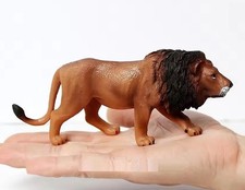 Lion Wildlife Animal Figure Toy PVC Doll Small Figurine Birthday Gift