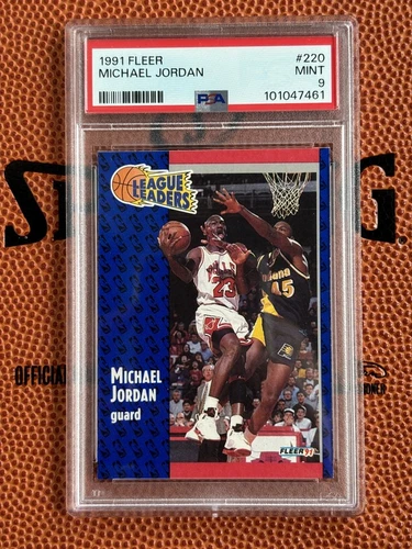 1991-92 Fleer League Leaders Michael Jordan #220 PSA 9 - Graded