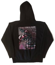 Linkin Park From Zero Tour Spotify Concert Hoodie Sweatshirt Mens L Double Sided