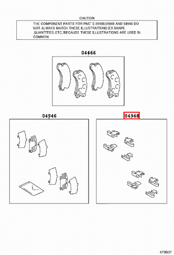 Genuine LandCruiser 105 80 79 Series HZJ FZJ HDJ FJ VDJ Rear Brake Disc Clip Set - Picture 8 of 20