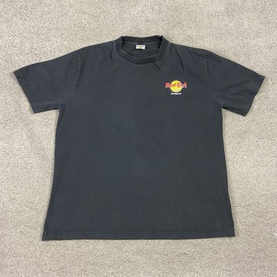 VTG Hard Rock Cafe BANGKOK T Shirt Black Double Sided Size XL Black