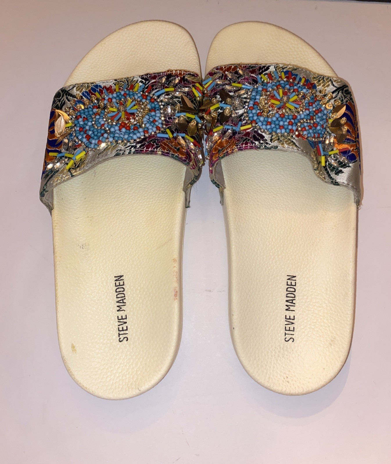Steve Madden Spark Slides – Size 8– Multicolored … - image 5